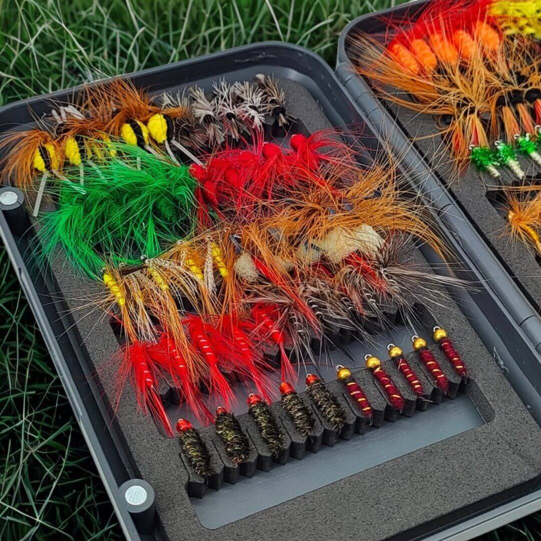 100pcs Four Seasons Trout Fly Assortment | Wet Flies, Nymphs & Streamers - RIVFLY