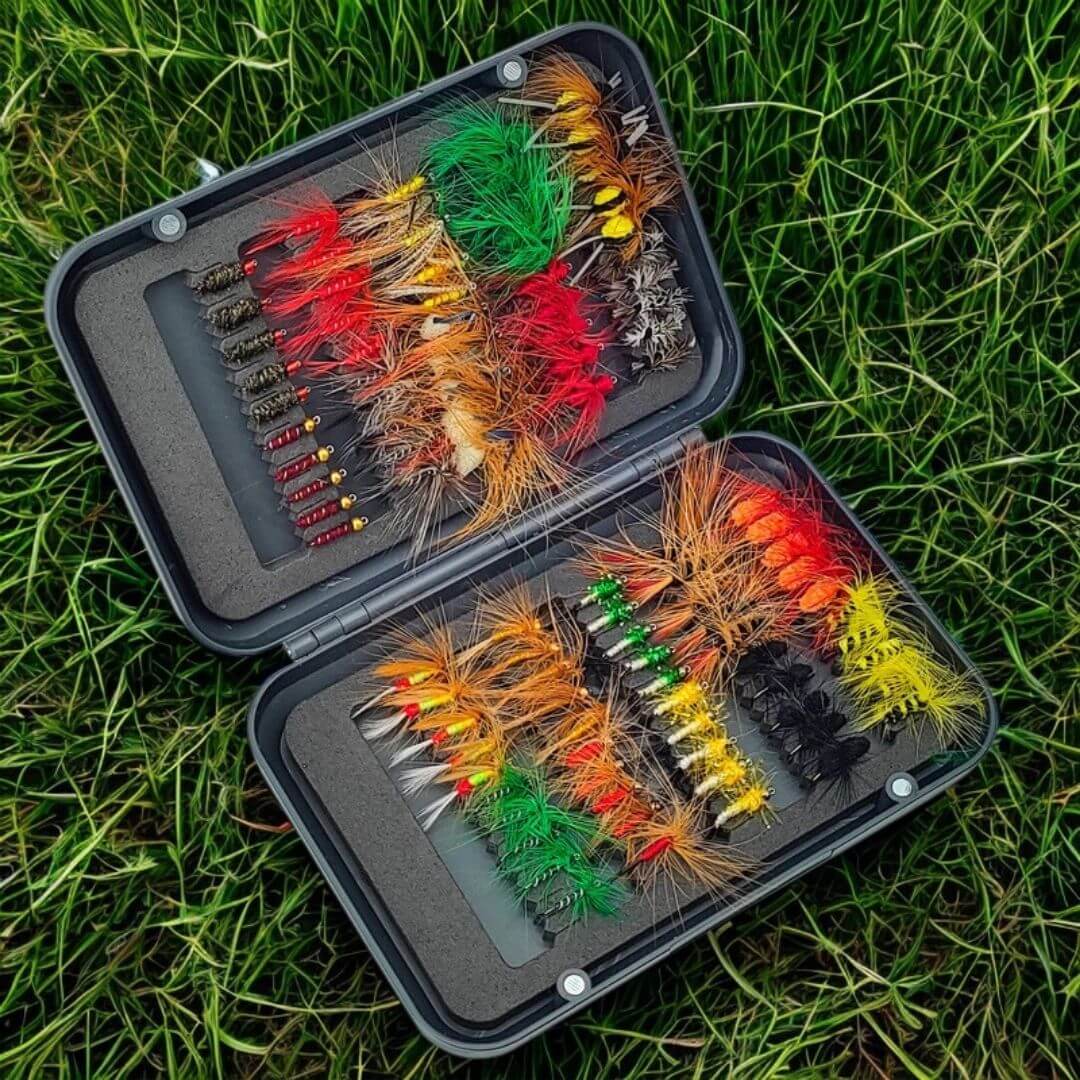 100pcs Four Seasons Trout Fly Assortment | Wet Flies, Nymphs & Streamers - RIVFLY