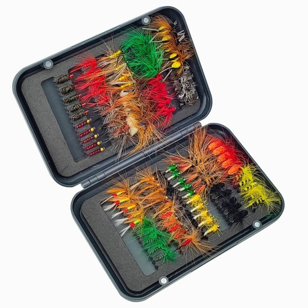 100pcs Four Seasons Trout Fly Assortment | Wet Flies, Nymphs & Streamers - RIVFLY