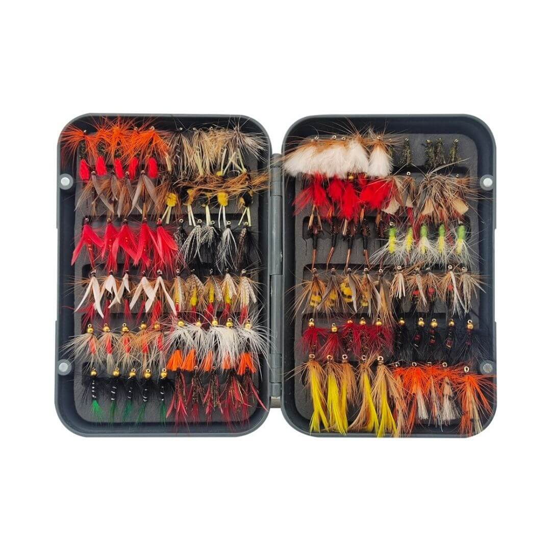 120pcs Master Wet Fly Assortment | Classic Trout, Salmon & Steelhead Flies with Box - RIVFLY