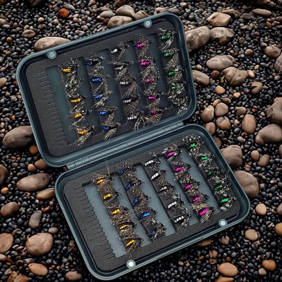 50pcs Hotspot Euro Nymph Assortment | Modern Competition Trout Flies - RIVFLY