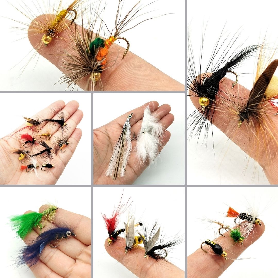 66pcs Universal Angler Fly Assortment | Bass, Trout, Streamer & Nymph Kit with Box - RIVFLY