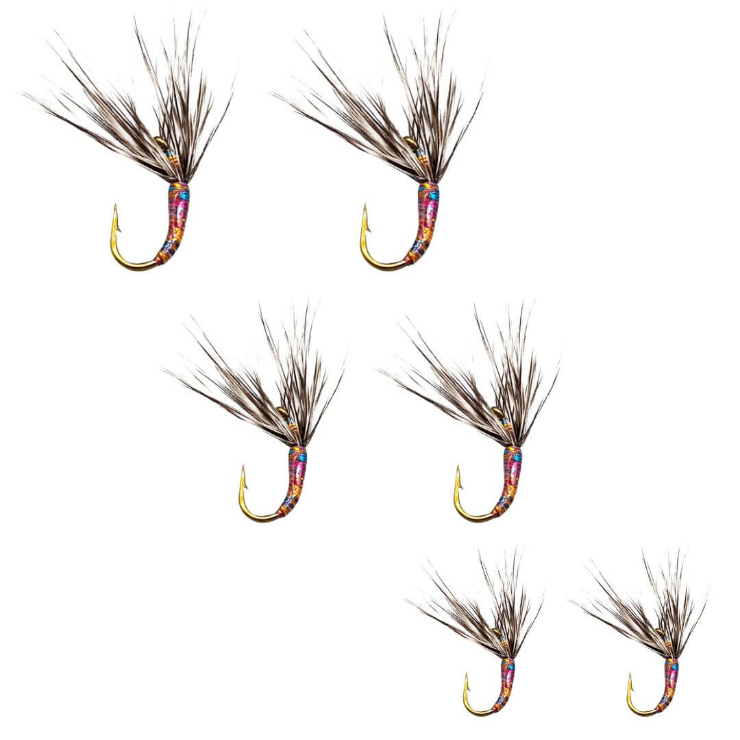 Iridescent Sakasa Kebari - Reverse Hackle Tenkara Fly