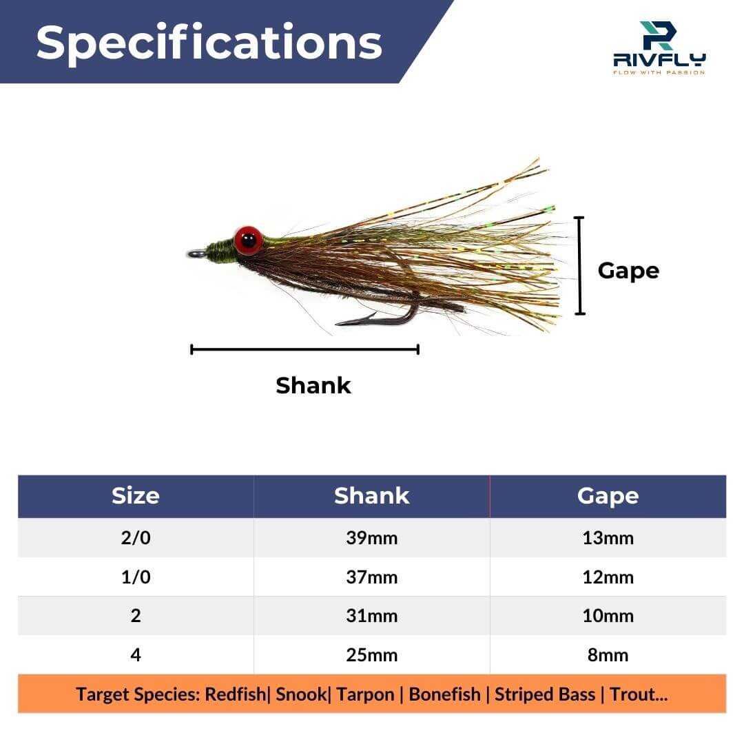 Classic Clouser Minnow Flies - RIVFLY