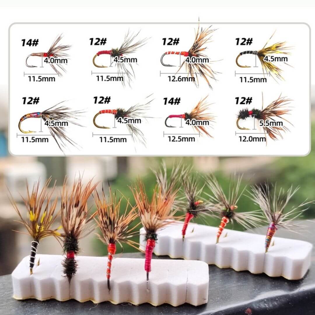 Essential Tenkara & Soft Hackle Fly Kit - 24pcs with Slim Waterproof Box - RIVFLY