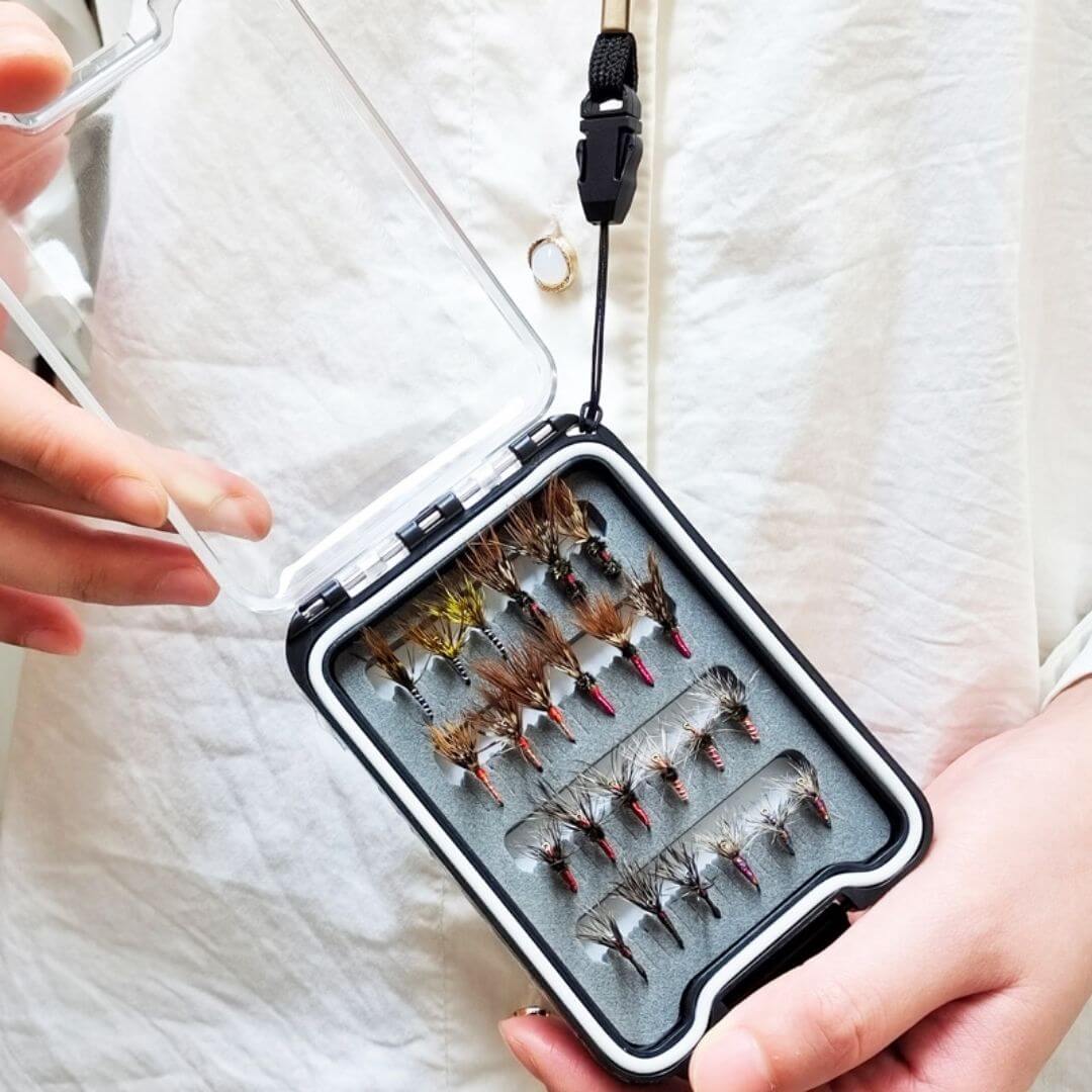 Essential Tenkara & Soft Hackle Fly Kit - 24pcs with Slim Waterproof Box - RIVFLY