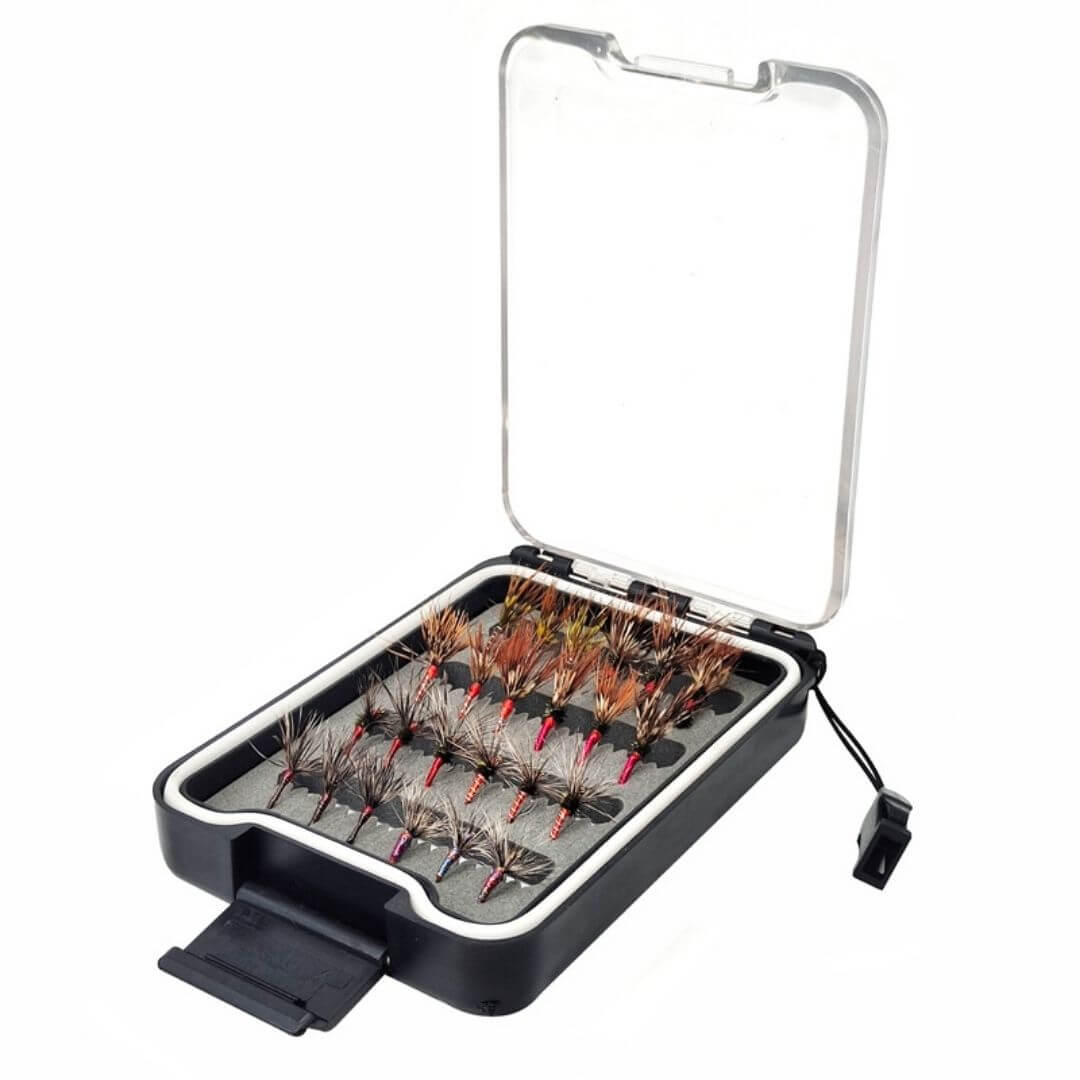 Essential Tenkara & Soft Hackle Fly Kit - 24pcs with Slim Waterproof Box - RIVFLY