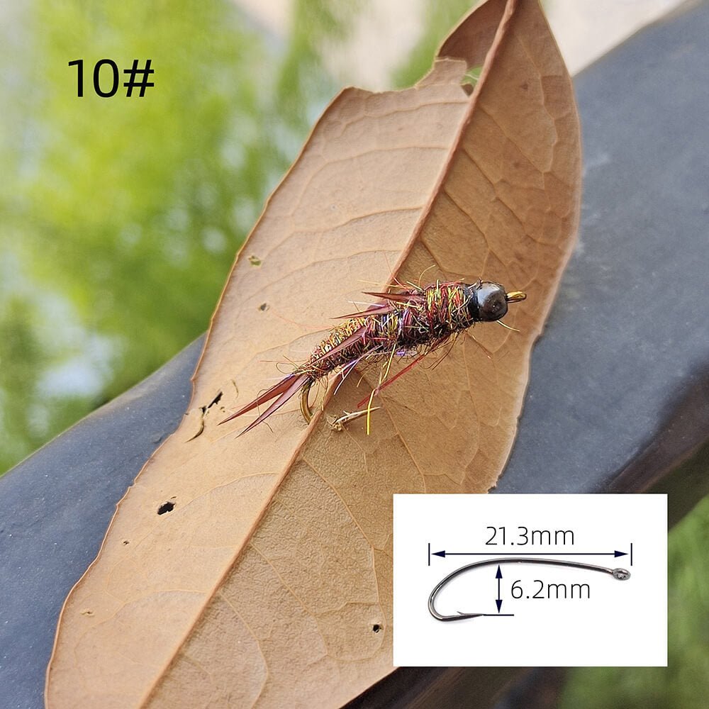 Fly Fishing Flies Tungsten Flash Nymph | Heavyweight Beadhead Pheasant Tail for Trout & Grayling - RIVFLY
