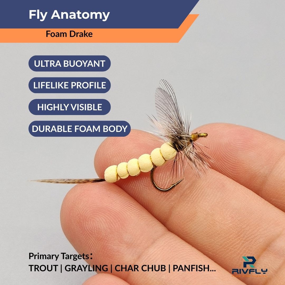 Foam Drake Mayfly - RIVFLY
