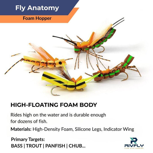 Foam Hopper Fly - RIVFLY