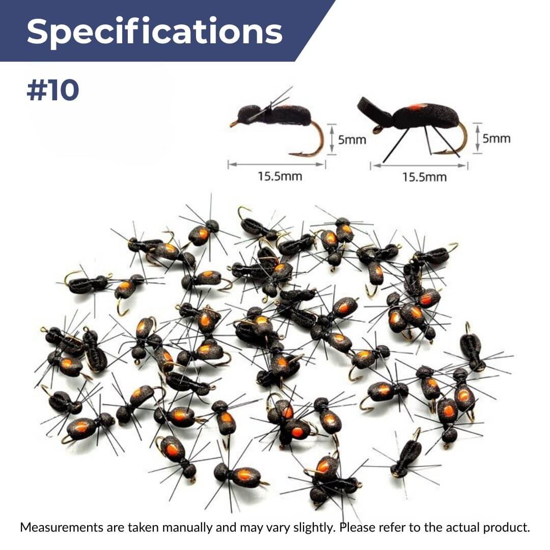 Hi - Vis Foam Terrestrial Flies | Ant & Beetle Patterns - RIVFLY
