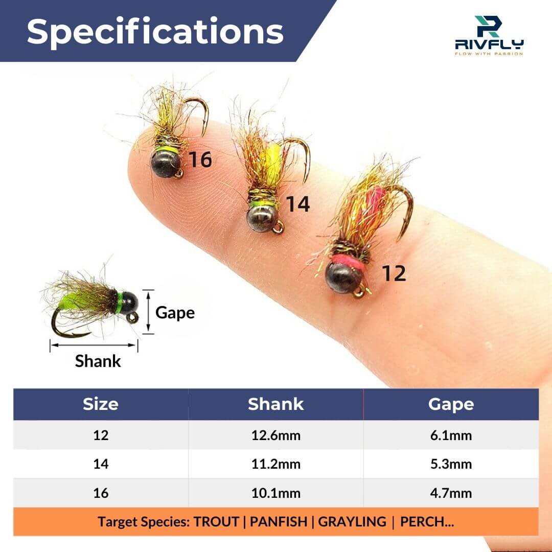 Hot Spot Tungsten Jig Euro Nymph - RIVFLY