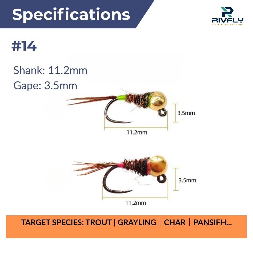 Hot Spot Tungsten Jig Nymph - RIVFLY