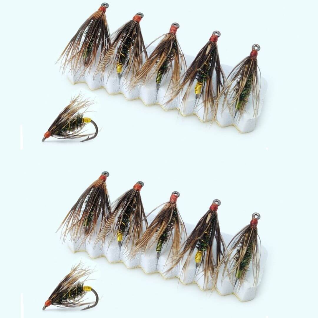 Hot Spot Wire - Rib Soft Hackle Fly - RIVFLY