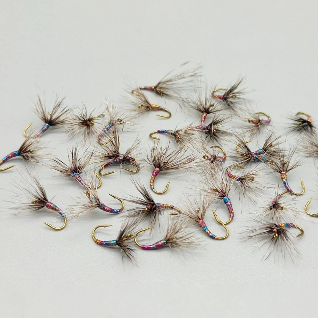 Iridescent Sakasa Kebari - Reverse Hackle Tenkara Fly - RIVFLY