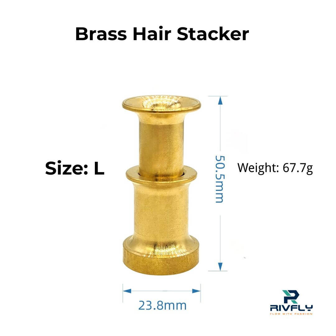 Rivfly Brass Hair Stacker - RIVFLY