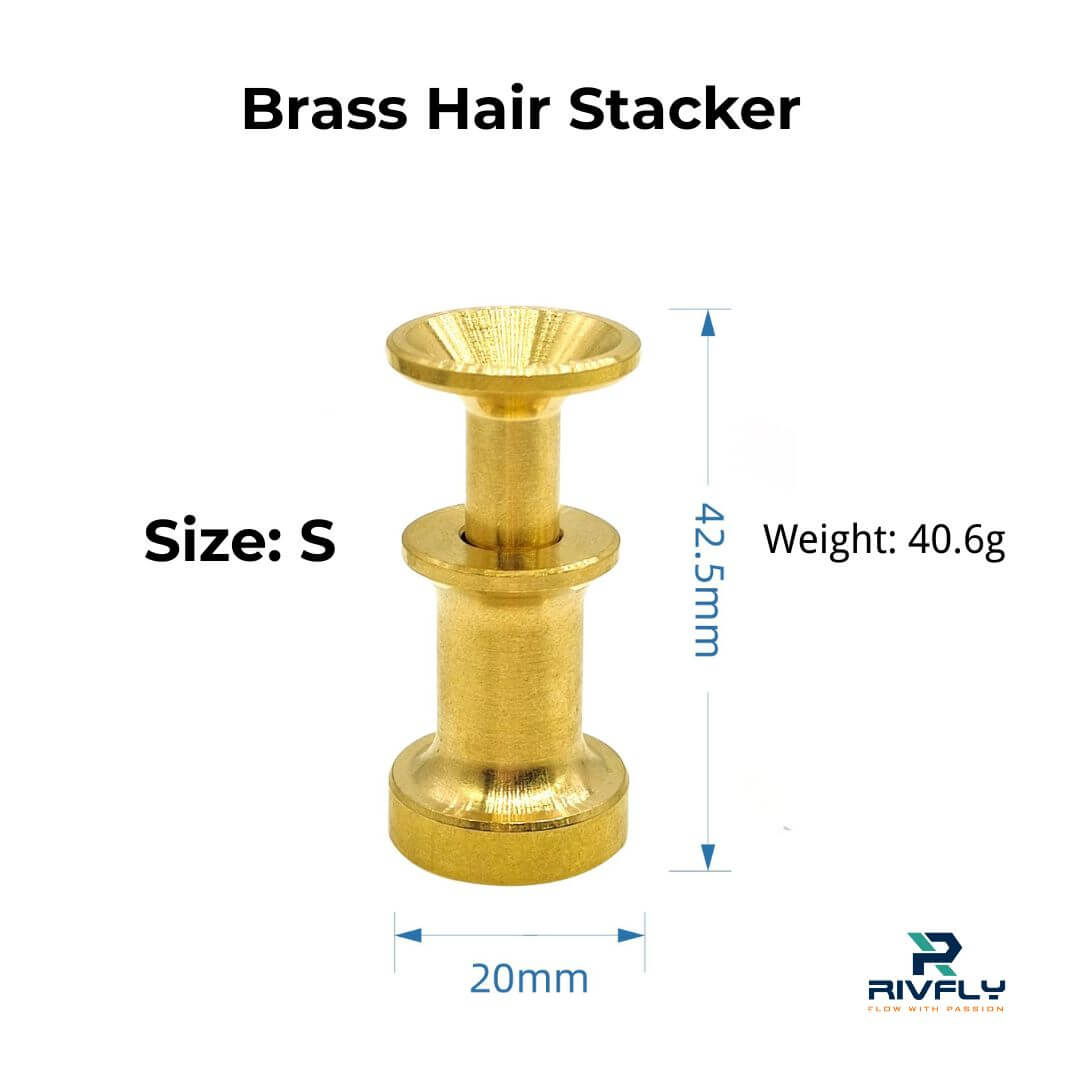 Rivfly Brass Hair Stacker - RIVFLY