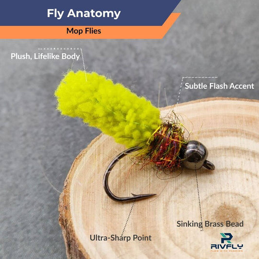 Rivfly Mop - N - Drop Jig Mop Flies - RIVFLY