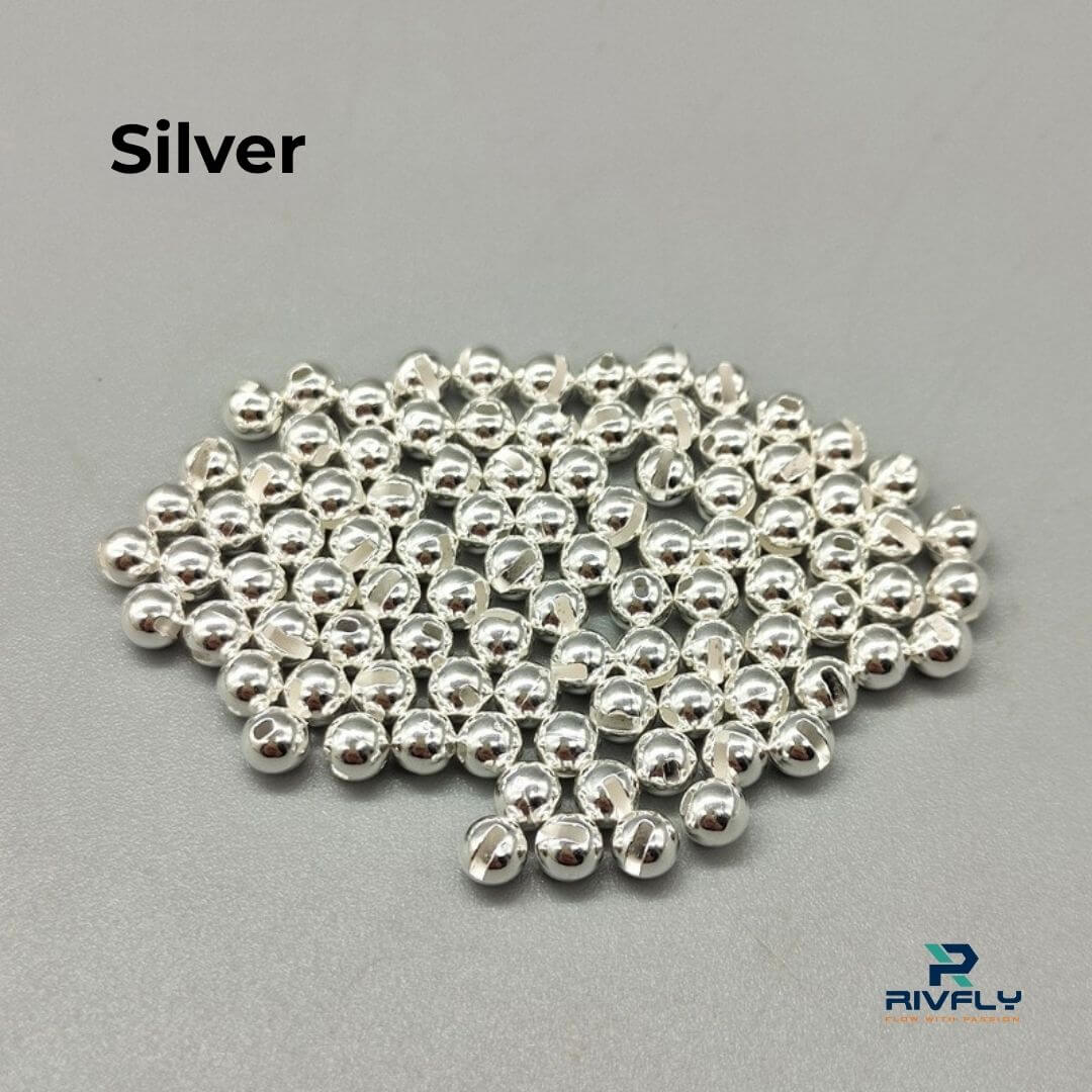 Rivfly Slotted Tungsten Beads for Fly Tying | Pro - Grade Euro Nymphing & Jig Heads - RIVFLY