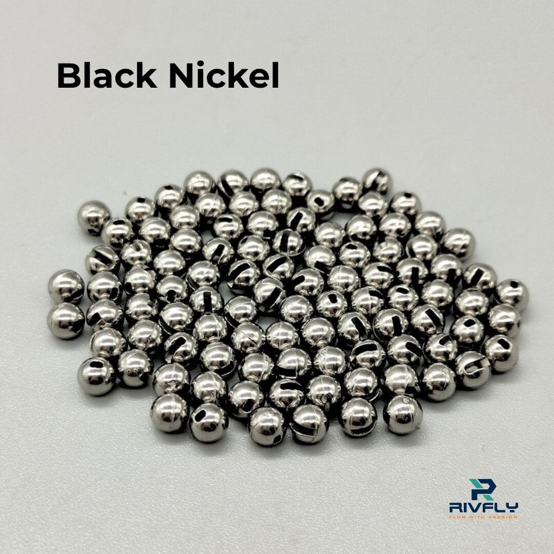 Rivfly Slotted Tungsten Beads for Fly Tying | Pro - Grade Euro Nymphing & Jig Heads - RIVFLY