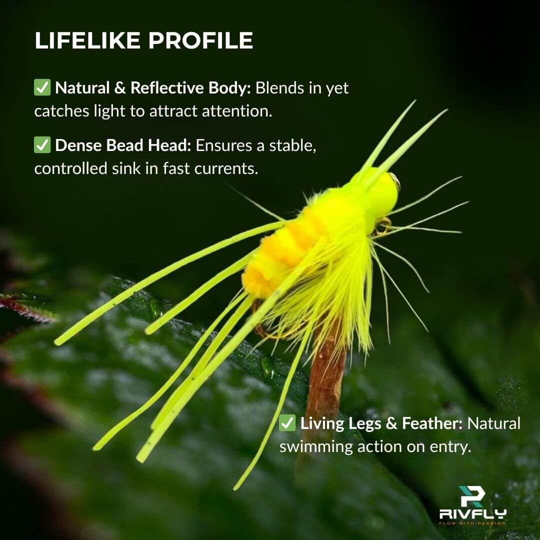 Rivfly Wiggle - Leg Girdle Bug Jig | Ultimate Stonefly Nymph Pattern - RIVFLY