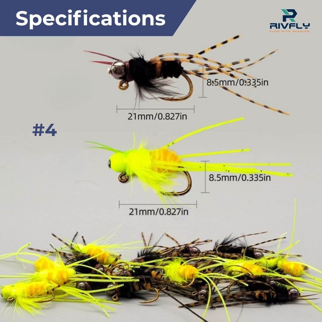 Rivfly Wiggle - Leg Girdle Bug Jig | Ultimate Stonefly Nymph Pattern - RIVFLY