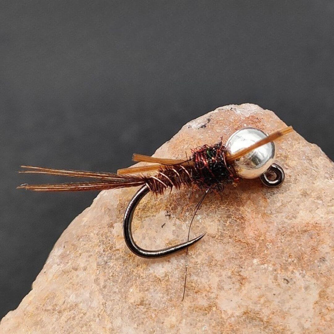 Silver Tungsten Jig Nymph - RIVFLY