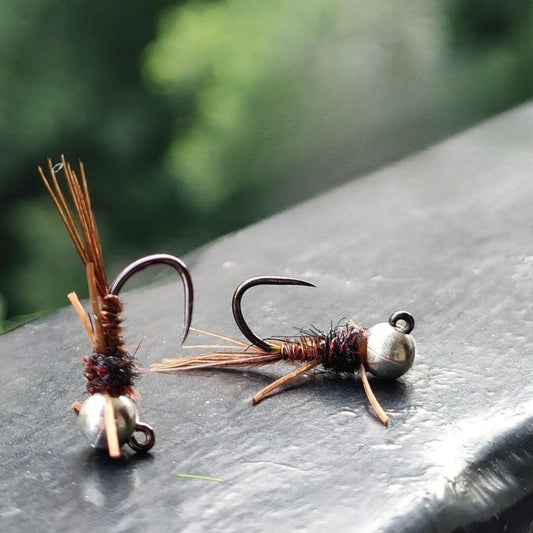 Silver Tungsten Jig Nymph - RIVFLY