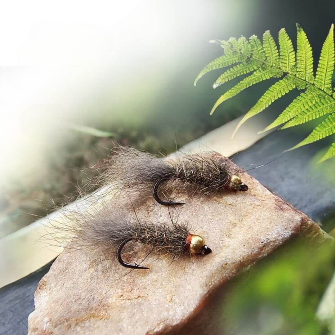 Squirrel Hair Nymph - Gold Bead Attractor Fly - RIVFLY