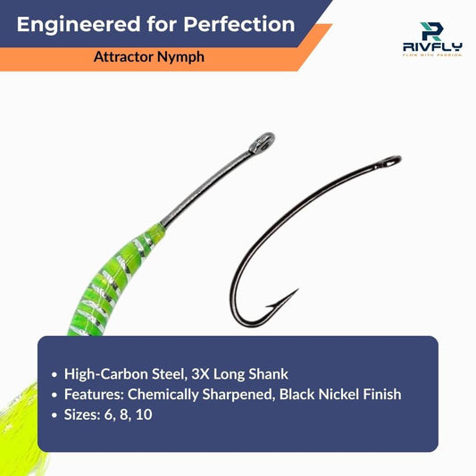 Ultimate Attractor Nymph | Crappie & Panfish Magnet Fly - RIVFLY