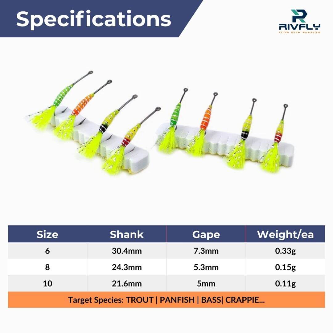 Ultimate Attractor Nymph | Crappie & Panfish Magnet Fly - RIVFLY