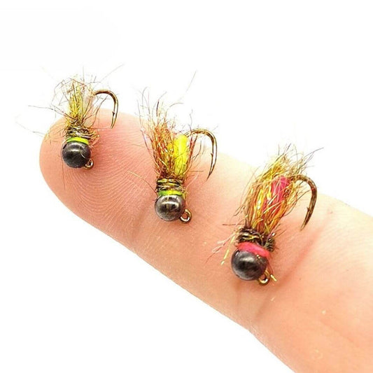 UV Hot - Spot Tungsten Jig Nymph | Barbless Euro Fly Pack - RIVFLY