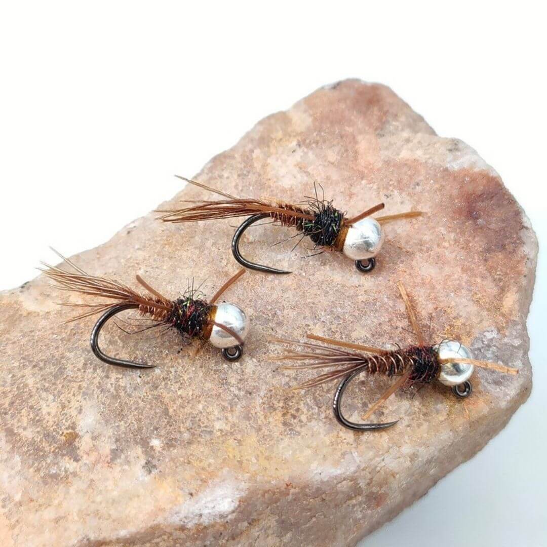 Rivfly Black & Silver Jig Stonefly Nymph | Barbless Euro Fly