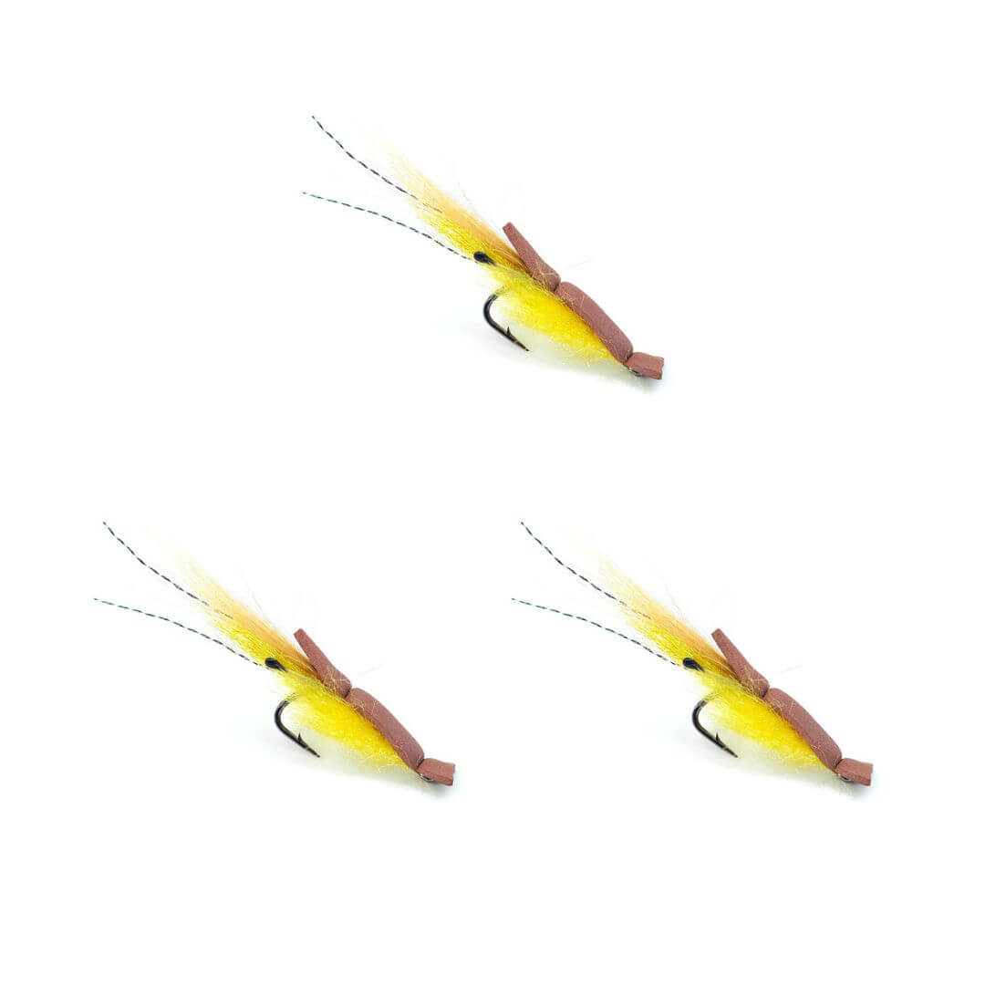 Foam Gurgler Shrimp｜ Topwater Saltwater Fly for Redfish & Snook - RIVFLY