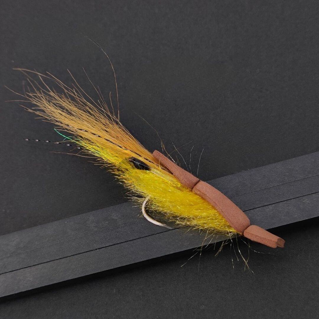 Foam Gurgler Shrimp｜ Topwater Saltwater Fly for Redfish & Snook - RIVFLY