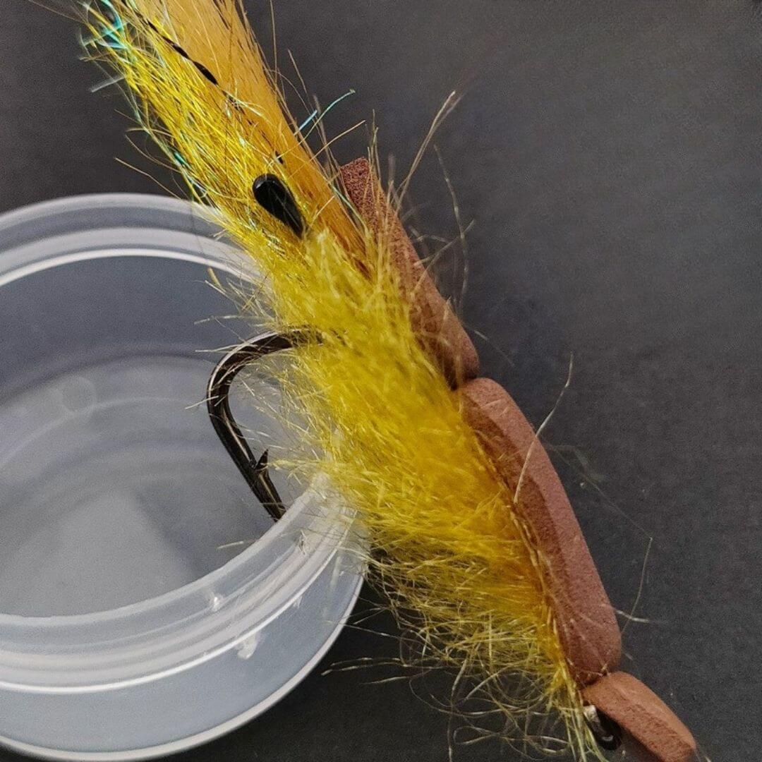 Foam Gurgler Shrimp｜ Topwater Saltwater Fly for Redfish & Snook - RIVFLY