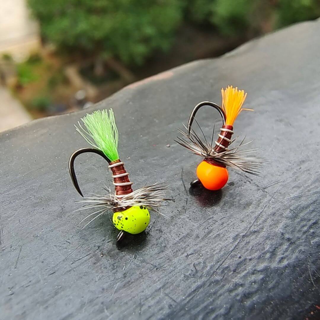 Glow Head Tungsten Euro Nymphing｜ Barbless Fast Sinking Jig Fly - RIVFLY