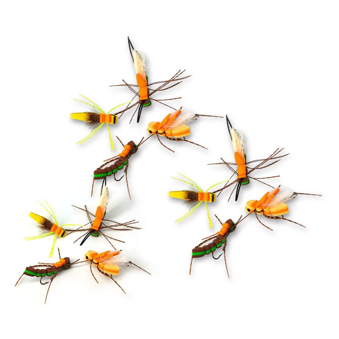 High - Floating Foam Hopper - 4 Color Assortment - RIVFLY