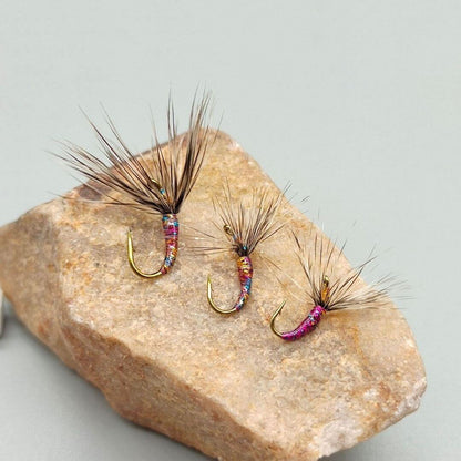 Iridescent Sakasa Kebari - Reverse Hackle Tenkara Fly - RIVFLY