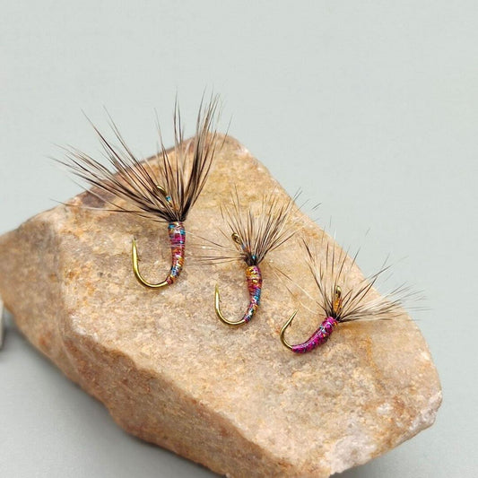 Iridescent Sakasa Kebari - Reverse Hackle Tenkara Fly - RIVFLY