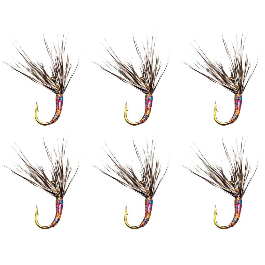 Iridescent Sakasa Kebari - Reverse Hackle Tenkara Fly - RIVFLY