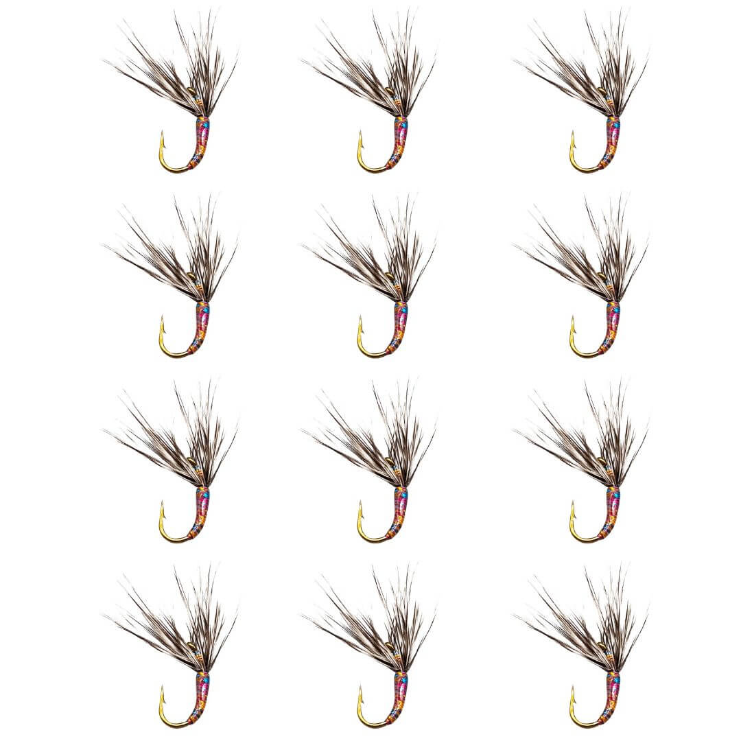 Iridescent Sakasa Kebari - Reverse Hackle Tenkara Fly - RIVFLY