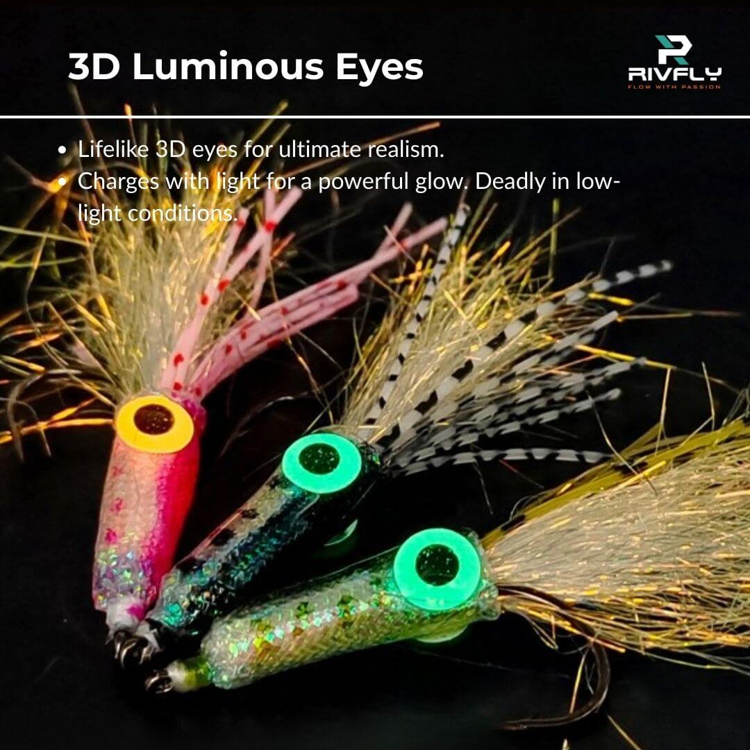 Luminous Squid Fly - Glow - in - the - Dark Saltwater Streamer - RIVFLY