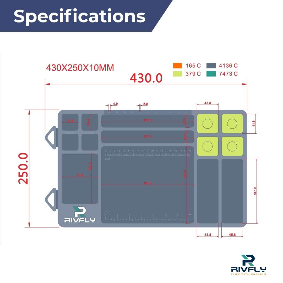 Rivfly Forge Series Fly Tying Mat - RIVFLY