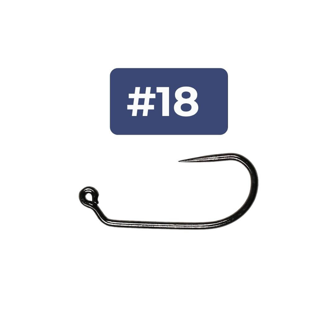 Rivfly Pro Competition Jig Hooks | Barbless Euro Nymph Hooks for Fly Tying - RIVFLY