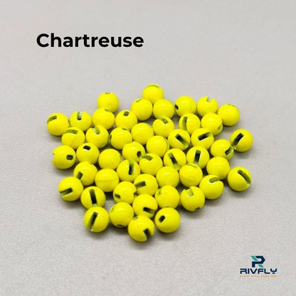 Rivfly Slotted Tungsten Beads for Fly Tying | Pro - Grade Euro Nymphing & Jig Heads - RIVFLY