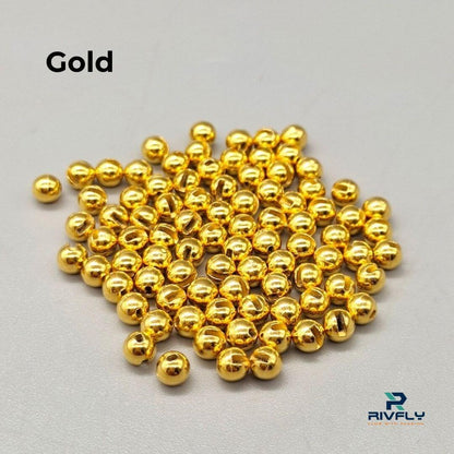 Rivfly Slotted Tungsten Beads for Fly Tying | Pro - Grade Euro Nymphing & Jig Heads - RIVFLY