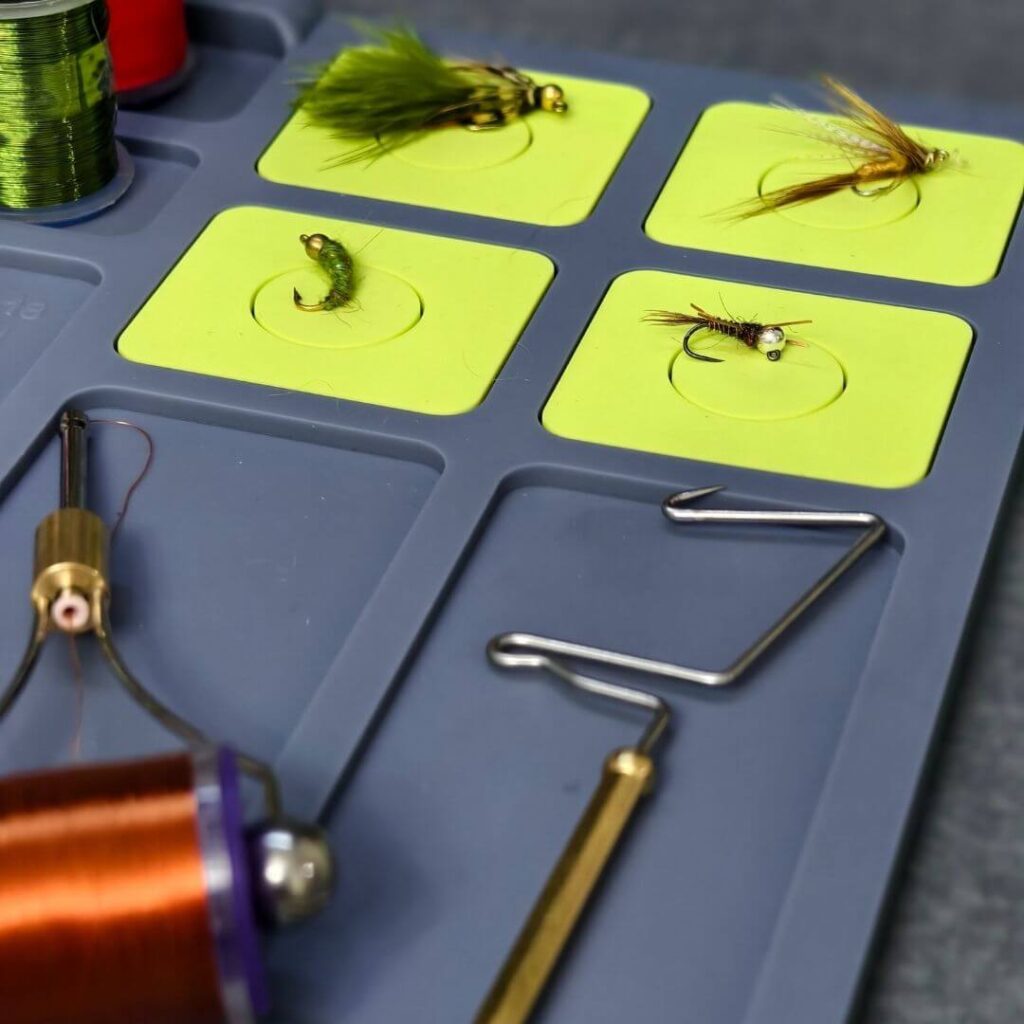 fly fishing gear - fly tying mat