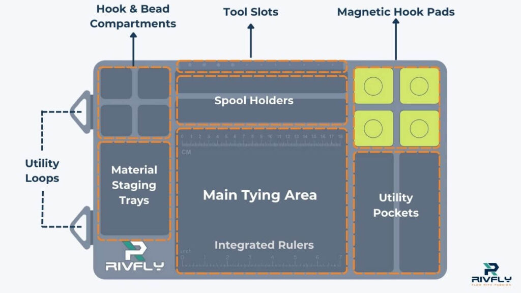 Rethinking Fly Tying Station Ideas: Why You Need a Lightweight Profile Fly Tying Pad tying mat